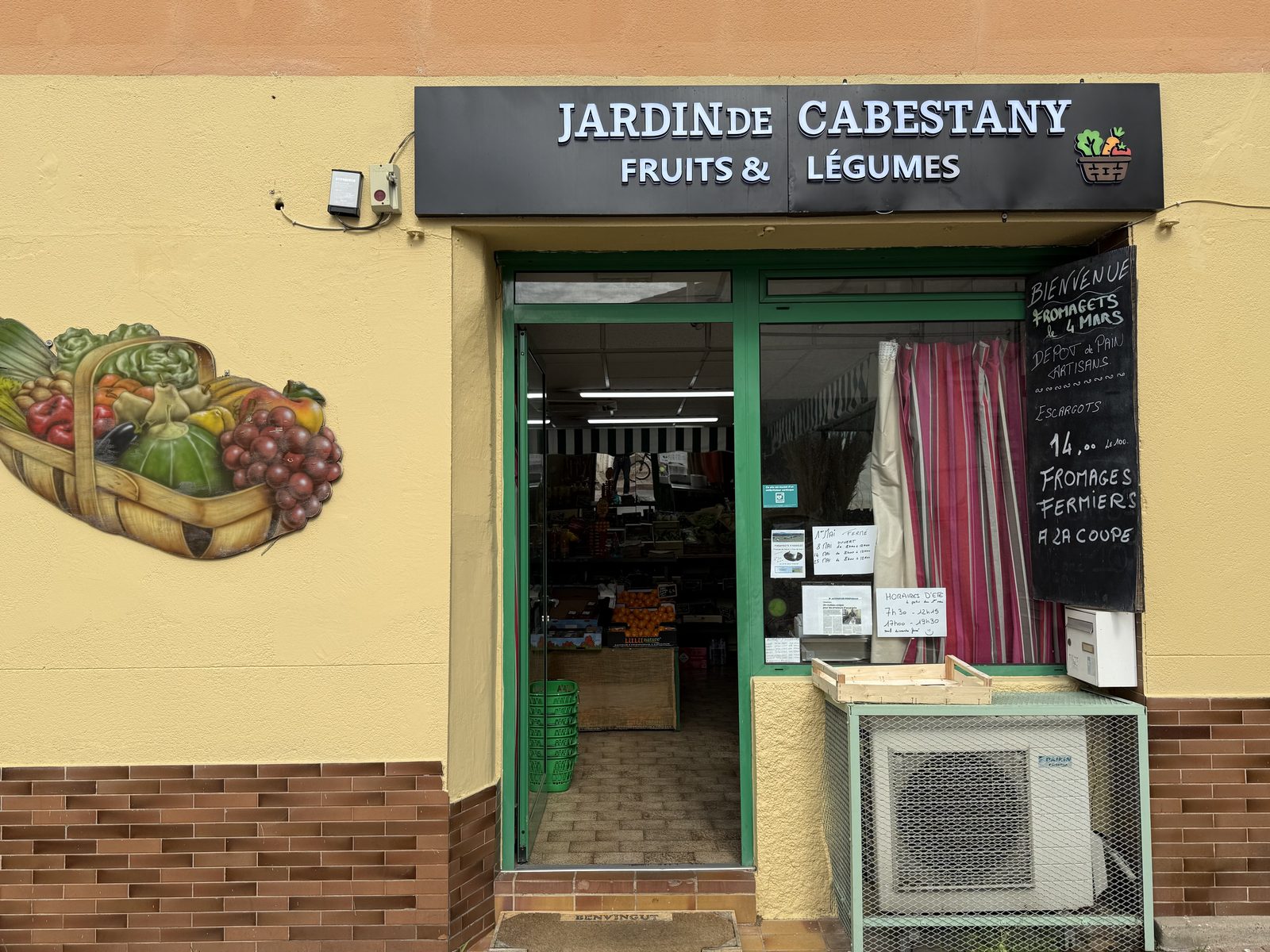 Devanture du Jardin de Cabestany — Fruits & Légumes à Cabestany