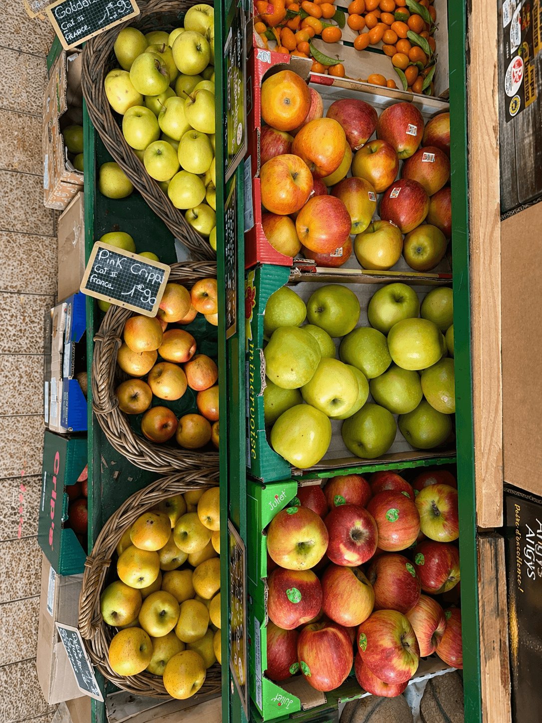 Pommes Pink Cripps et Golden